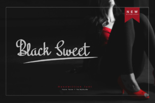 Black Sweet Font: Fresh Handwritten Style for Brands