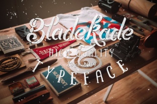 Bladekade: A Stencil Script Font for Bold Branding