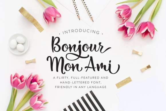 Bonjour Mon Ami: A Sweet Script Font for Branding