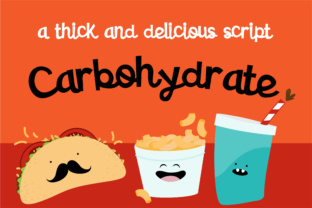 Carbohydrate: A Bold Script Font for Playful Branding
