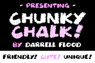 Chunky Chalk: A Fun Decorative Font for Digital Design