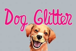 Dog Glitter Font Review: A Playful Script for Happy Designs