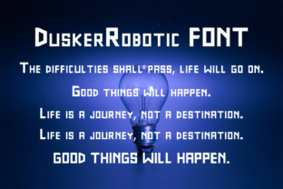 DuskerRobotic: A Techno Typeface for Bold Branding