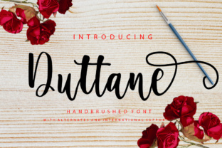 Elevate Brand Visuals with Duttane Script Typeface