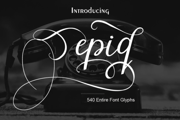 Epiq: A Modern Calligraphy Typeface for Editorial Design