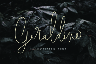 Geraldine: A Professional Script Handwritten Font for Editorial Design