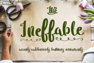 Ineffable: A Playful Script Handwritten Font for Editorial Design