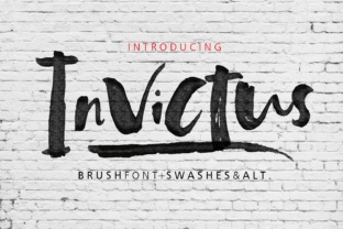 Invictus: The Hand-Painted Script Font for Makers