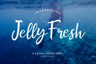 Jelly Fresh: A Cool Textured Brush Font for Modern Campaigns
