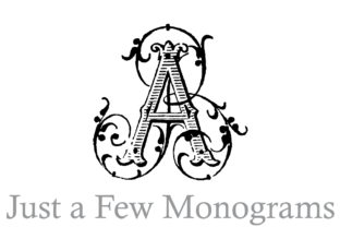 Just a Few Monograms: A Unique Decorative Font for Branding