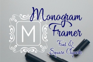 Square Monogram Framer: A Decorative Font for Branding
