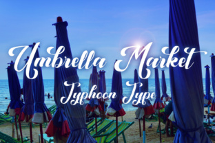 Umbrella Market: A Bold Script Font for Branding