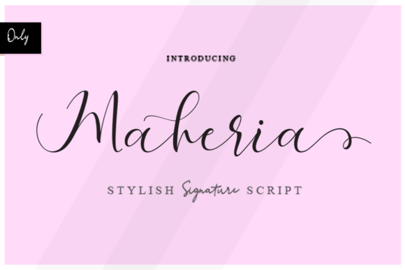 Using Maheria Script for Elegant Brand Identity Design