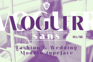 Voguer: A High-Contrast Sans Serif for Modern Editorial Design