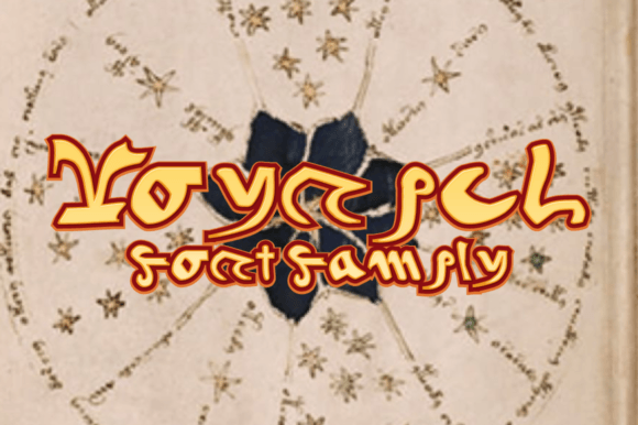 Voynich Family: An Eerie Typeface for Mysterious Branding