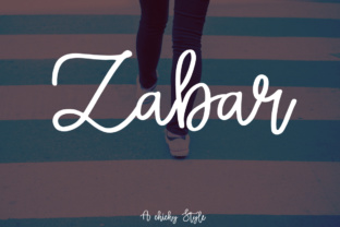 Zabar: A Handwritten Script Font for Makers